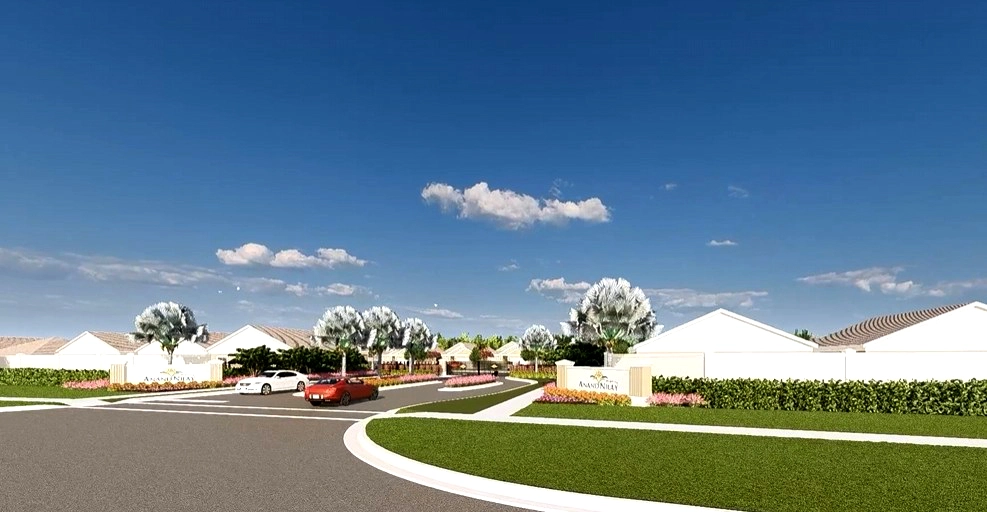 Aerial rendering of residential community development