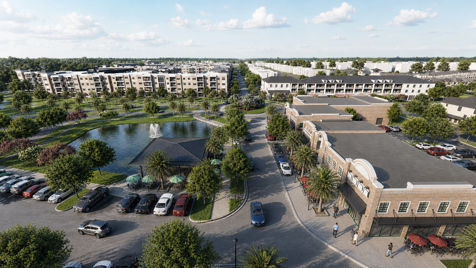 Land development visualization and planning exhibit